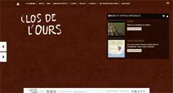 Desktop Screenshot of closdelours.com